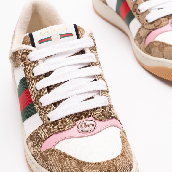 New in box still GUCCI Screener GG logo web stripe sneakers - Picture 3 of 5